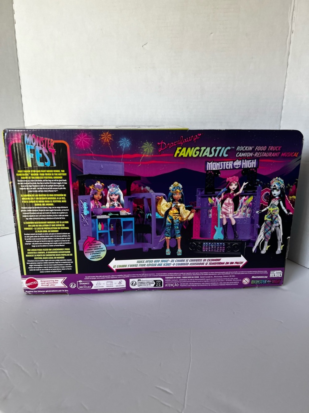 Monster High Fangtastic Rockin' Food Truck and Draculaura doll - Picture 3 of 5